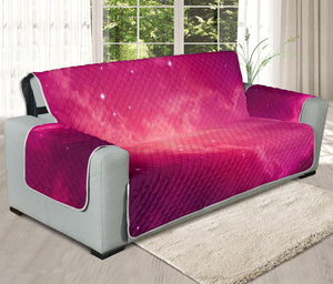 Purple Nebula Cloud Galaxy Space Print Oversized Sofa Protector