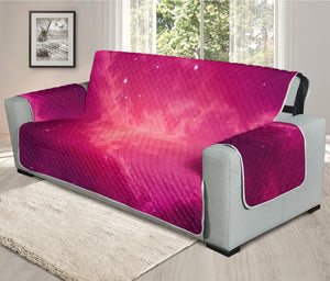 Purple Nebula Cloud Galaxy Space Print Oversized Sofa Protector