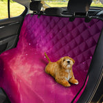 Purple Nebula Cloud Galaxy Space Print Pet Car Back Seat Cover