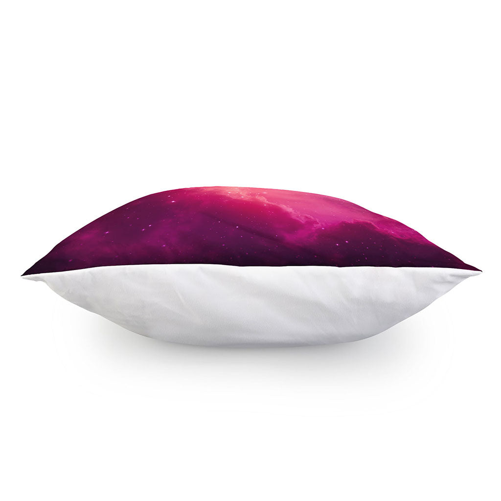 Purple Nebula Cloud Galaxy Space Print Pillow Cover