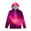 Purple Nebula Cloud Galaxy Space Print Pullover Hoodie