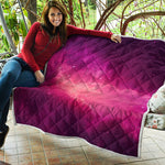 Purple Nebula Cloud Galaxy Space Print Quilt