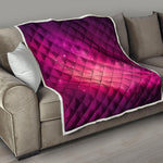 Purple Nebula Cloud Galaxy Space Print Quilt