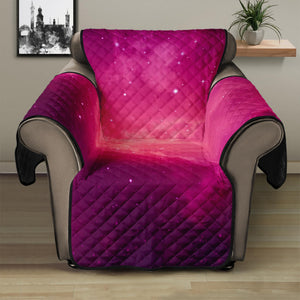 Purple Nebula Cloud Galaxy Space Print Recliner Protector