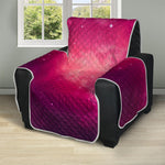 Purple Nebula Cloud Galaxy Space Print Recliner Protector