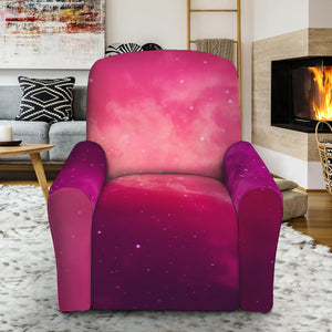 Purple Nebula Cloud Galaxy Space Print Recliner Slipcover