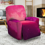 Purple Nebula Cloud Galaxy Space Print Recliner Slipcover