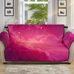 Purple Nebula Cloud Galaxy Space Print Sofa Protector