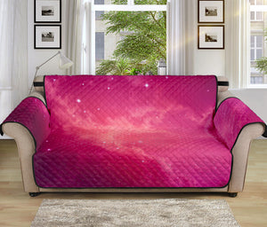 Purple Nebula Cloud Galaxy Space Print Sofa Protector