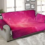 Purple Nebula Cloud Galaxy Space Print Sofa Protector