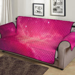 Purple Nebula Cloud Galaxy Space Print Sofa Protector