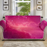 Purple Nebula Cloud Galaxy Space Print Sofa Protector