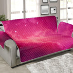 Purple Nebula Cloud Galaxy Space Print Sofa Protector