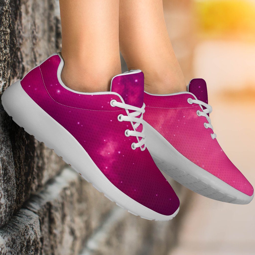 Purple Nebula Cloud Galaxy Space Print Sport Shoes GearFrost
