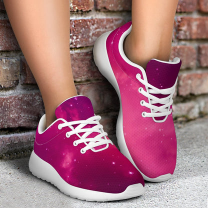 Purple Nebula Cloud Galaxy Space Print Sport Shoes GearFrost
