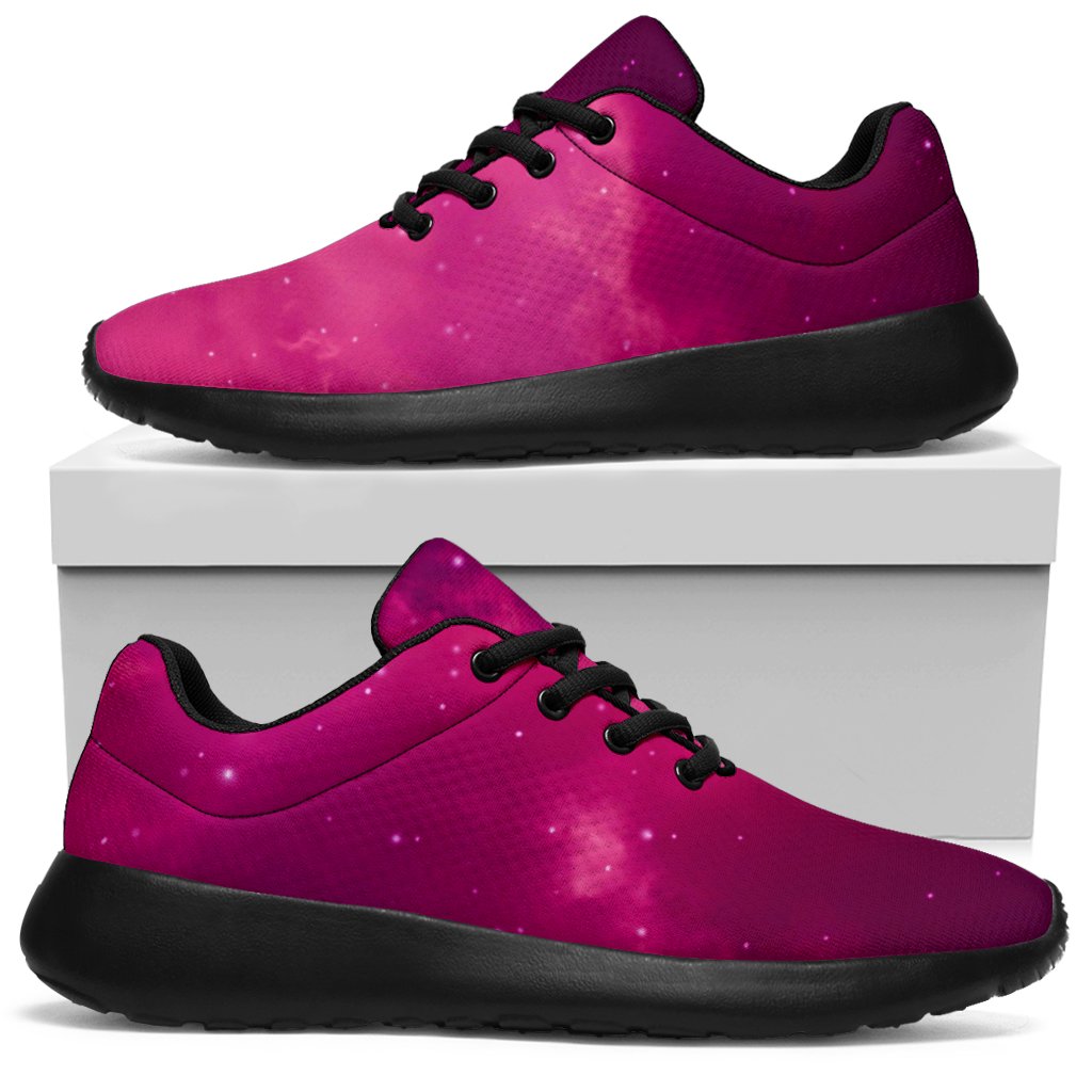 Purple Nebula Cloud Galaxy Space Print Sport Shoes GearFrost