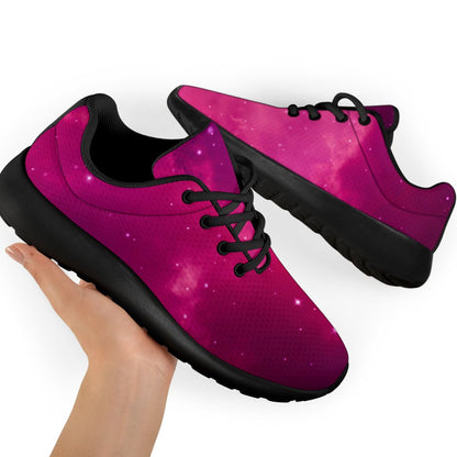Purple Nebula Cloud Galaxy Space Print Sport Shoes GearFrost