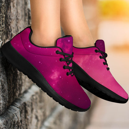 Purple Nebula Cloud Galaxy Space Print Sport Shoes GearFrost