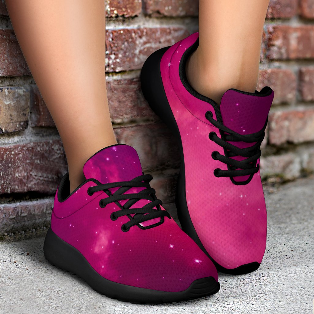 Purple Nebula Cloud Galaxy Space Print Sport Shoes GearFrost
