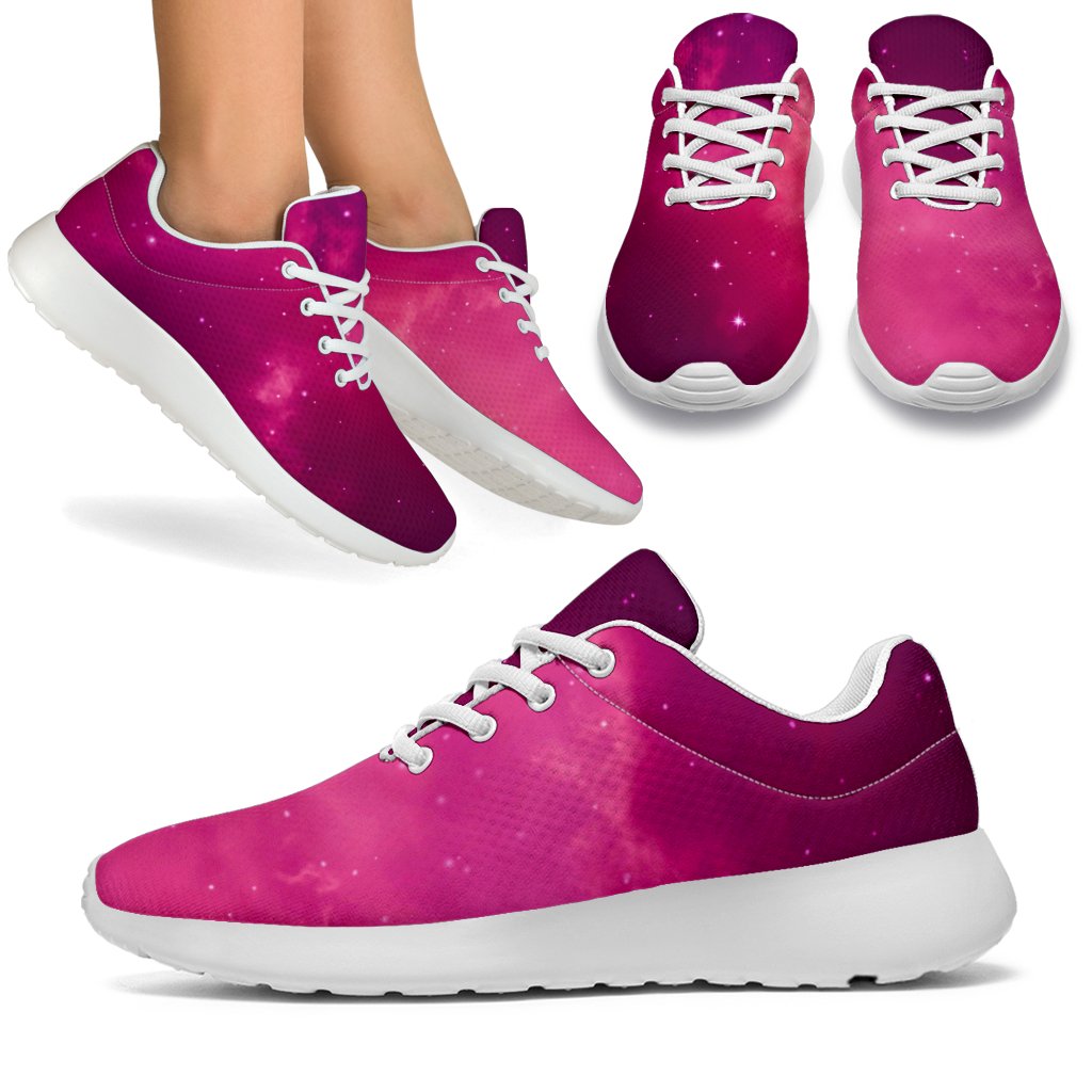 Purple Nebula Cloud Galaxy Space Print Sport Shoes GearFrost