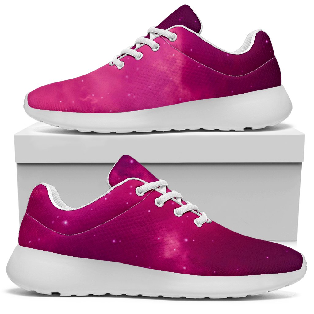 Purple Nebula Cloud Galaxy Space Print Sport Shoes GearFrost