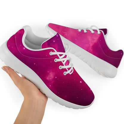 Purple Nebula Cloud Galaxy Space Print Sport Shoes GearFrost