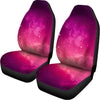 Purple Nebula Cloud Galaxy Space Print Universal Fit Car Seat Covers
