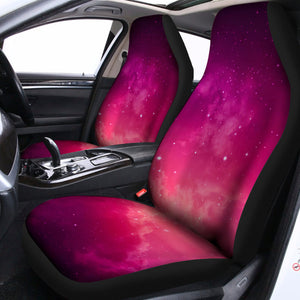 Purple Nebula Cloud Galaxy Space Print Universal Fit Car Seat Covers