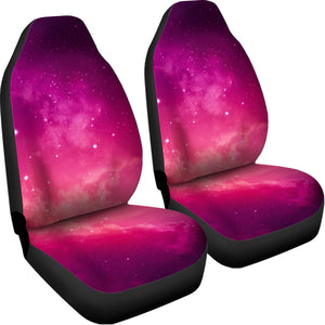 Purple Nebula Cloud Galaxy Space Print Universal Fit Car Seat Covers