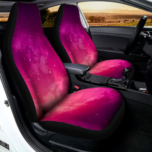 Purple Nebula Cloud Galaxy Space Print Universal Fit Car Seat Covers