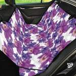 Purple Orchid Flower Pattern Print Pet Car Back Seat Cover