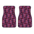 Purple Paisley Pattern Print Front Car Floor Mats