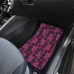 Purple Paisley Pattern Print Front Car Floor Mats