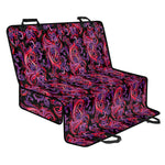 Purple Paisley Pattern Print Pet Car Back Seat Cover