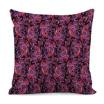 Purple Paisley Pattern Print Pillow Cover