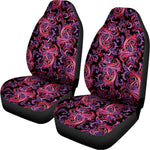Purple Paisley Pattern Print Universal Fit Car Seat Covers
