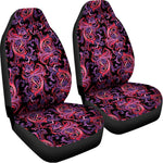 Purple Paisley Pattern Print Universal Fit Car Seat Covers