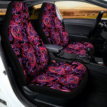 Purple Paisley Pattern Print Universal Fit Car Seat Covers