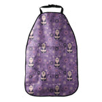 Purple Panda And Flower Pattern Print Car Seat Organizers