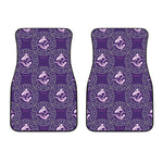 Purple Pisces Zodiac Pattern Print Front Car Floor Mats