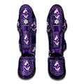 Purple Pisces Zodiac Pattern Print Muay Thai Shin Guards