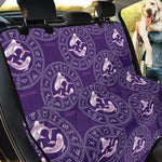 Purple Pisces Zodiac Pattern Print Pet Car Back Seat Cover