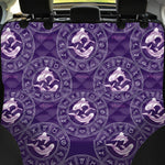 Purple Pisces Zodiac Pattern Print Pet Car Back Seat Cover