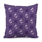 Purple Pisces Zodiac Pattern Print Pillow Cover