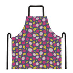 Purple Pitaya Pattern Print Apron