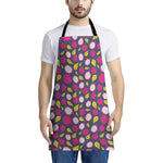 Purple Pitaya Pattern Print Apron
