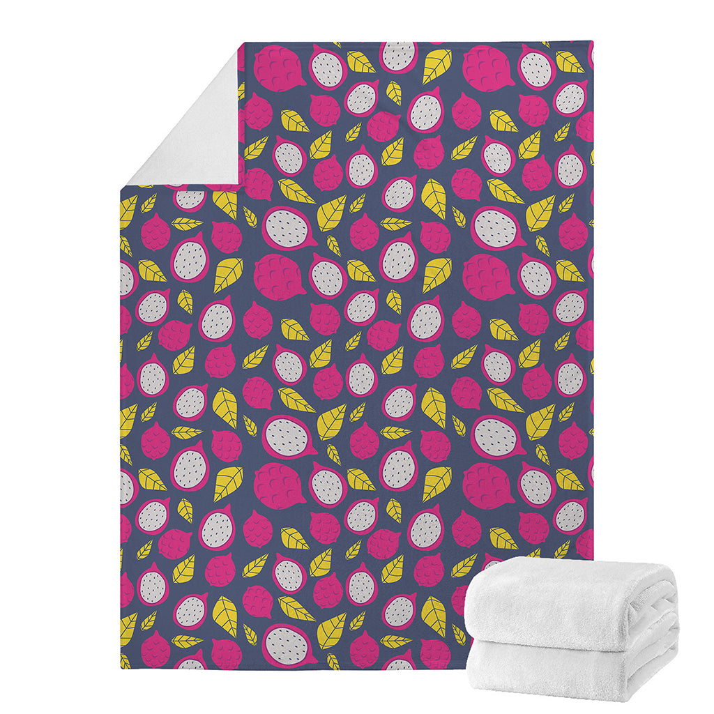 Purple Pitaya Pattern Print Blanket