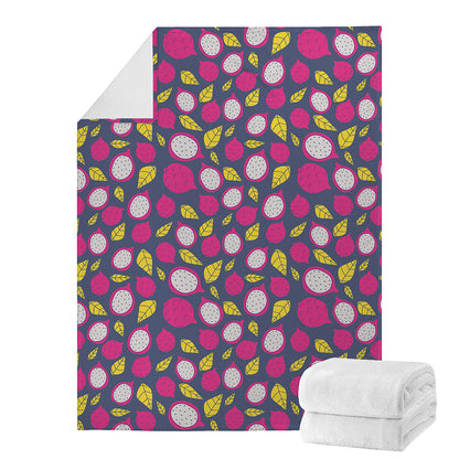 Purple Pitaya Pattern Print Blanket