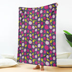 Purple Pitaya Pattern Print Blanket