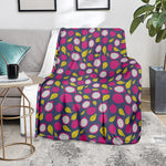 Purple Pitaya Pattern Print Blanket